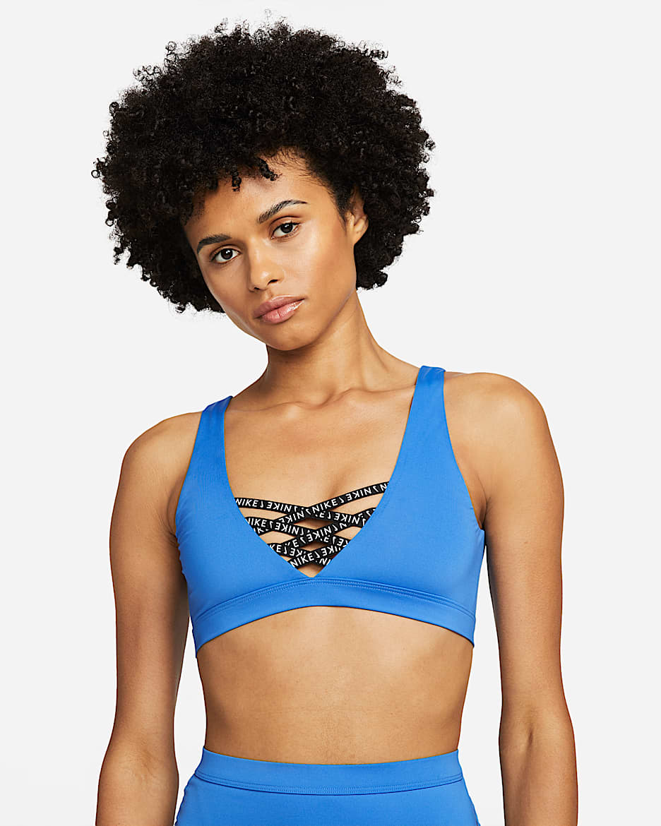 Nike Sneakerkini Women s Scoop Neck Bikini Top. Nike